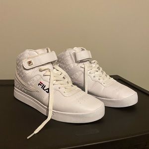 White Fila High Top Shoes